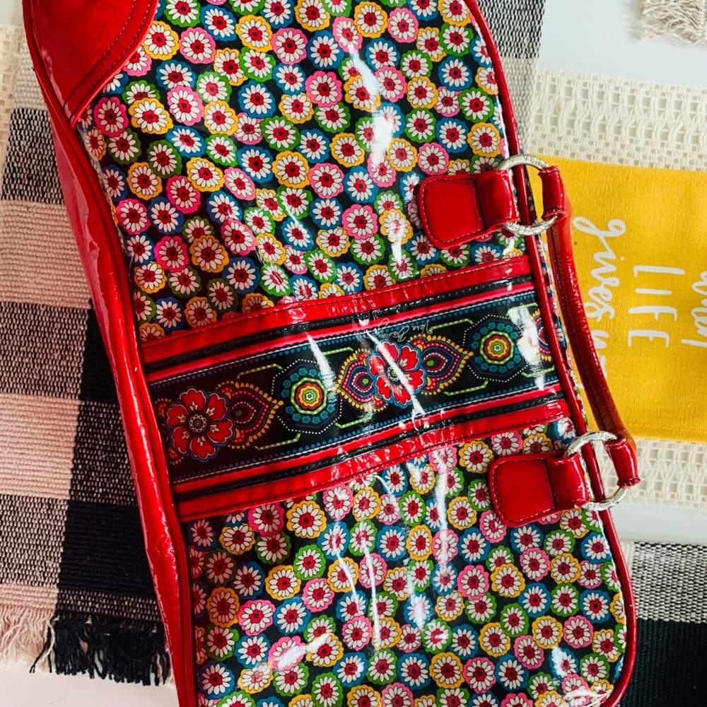 Vera Bradley Frill Red Symphony in Hue Duffel